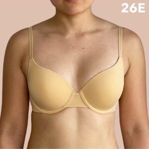 Jules Underwire Push-Up Bra Nude Size 26E NWT